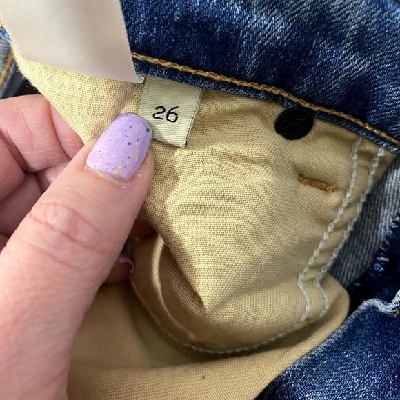 Rag & Bone Dre Distressed Ankle Slim Boyfriend Jeans in Atwater Size 26 - Picture 6 of 10